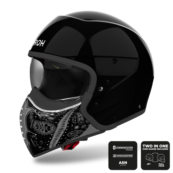 Airoh Airoh j110 helmet - paesly black gloss - l